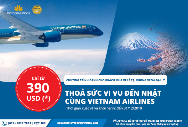 Thỏa sức vi vu đến Nhật Bản cùng Vietnam Airlines 